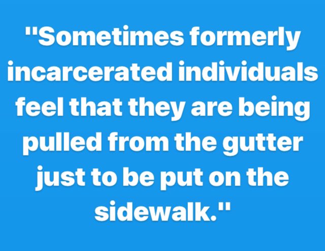 PHIMCnews's tweet photo. Powerful observation from a participant in @AdlerUniversity's @elenadquintana's Social Exclusion Simulation workshop at #ILReentryConf2019.
#prisonreentry #criminaljustice #prisonsystem #incarceration https://t.co/jjoEeL3JYF