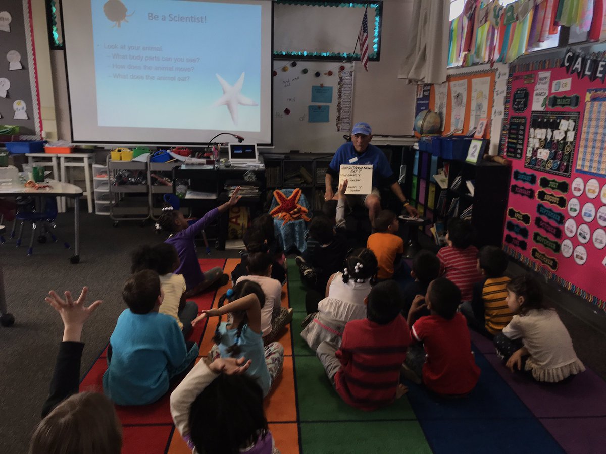 Kindergarten LOVED learning about sea animals with Mr. Art! Thank you <a href="/birchaquarium/">Birch Aquarium at Sc</a> for an amazing day!