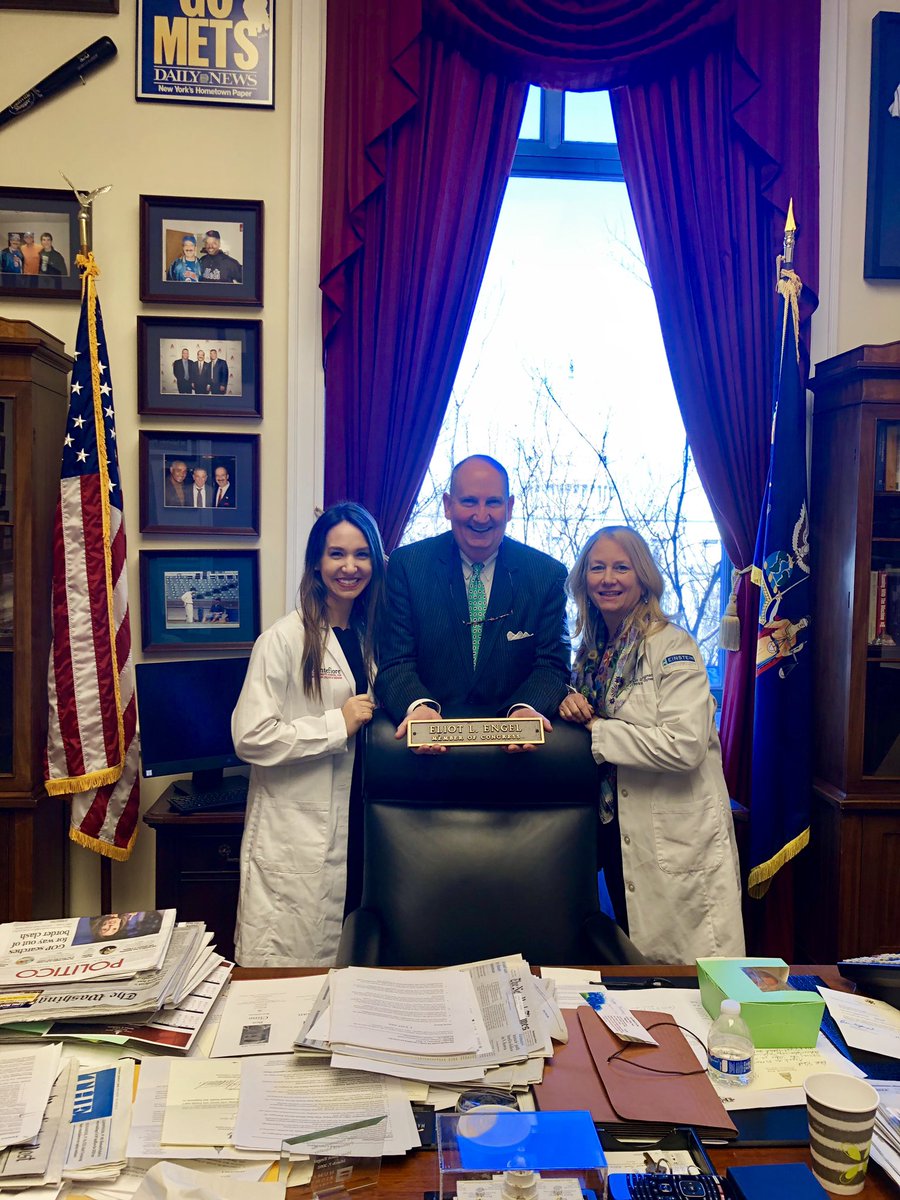 Thank you to <a href="/RepEliotEngel/">Eliot Engel</a> and staff for your continued support of legislation that aims to reduce #maternalmortality. We so appreciate your dedication to this cause! #Accessis #ACOGCLC <a href="/acog/">ACOG</a>