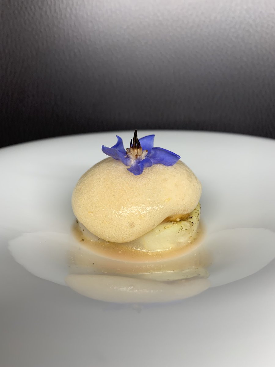 Langoustine /orange sanguine /céleri ...#alangeaam #ruelauriston