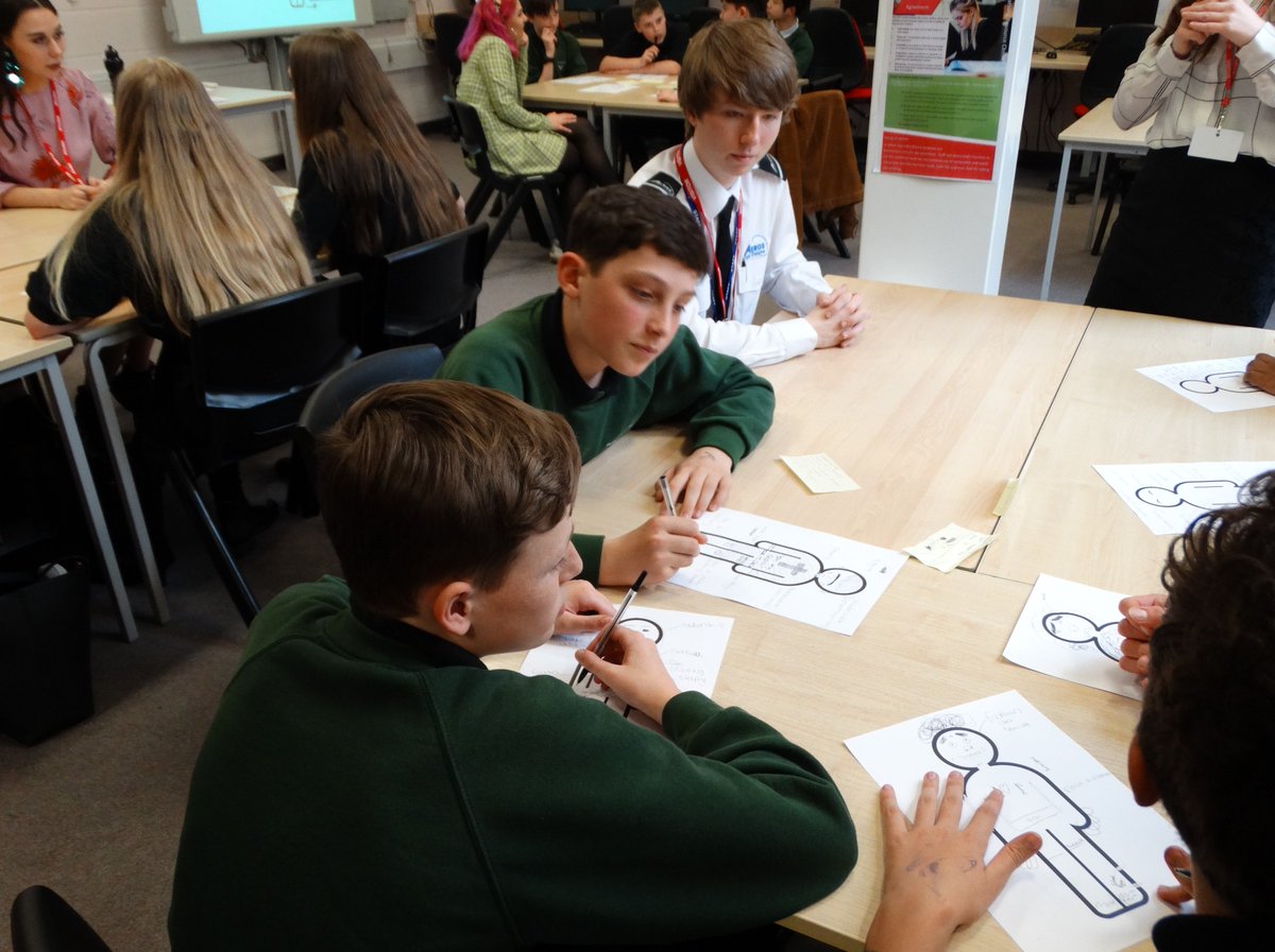 MeadowheadSch's tweet photo. It was great to see 3 of our former students back in school today!  They took part in workshops for some of our Y9s delivered by @FutureFirstOrg - helping to get our students to think ahead and how skills they learn in school now will help them get jobs in the future #Careers https://t.co/j52cjfKdXQ