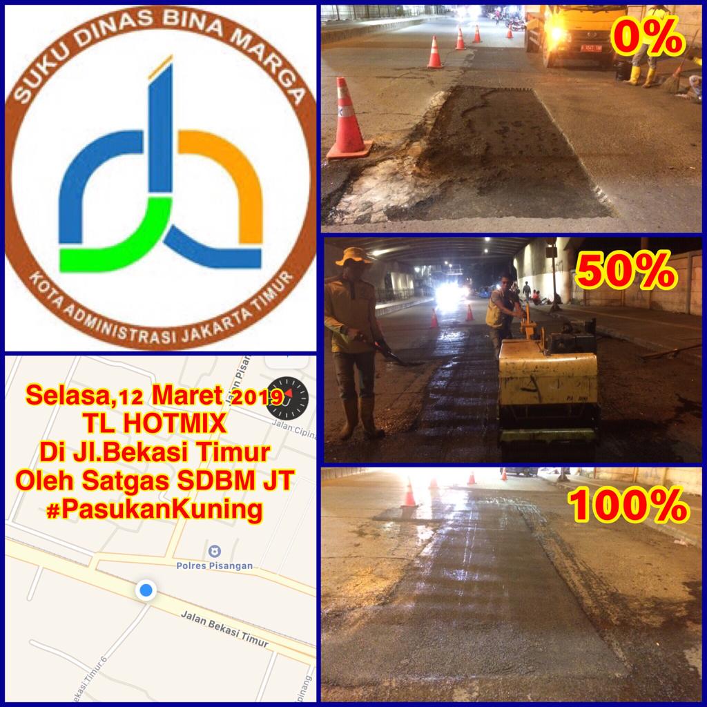 binamargajaktim's tweet photo. Perbaikan jalan oleh Tim Malam Satgas Sudin Bina Marga Jakarta Timur #pasukankuning #timmalam @BinaMargaDKI @DKIJakarta @SubanppekoJT @kominfotik_jt @JSCLounge @qluesmartcity @RadioElshinta @SonoraFM92 @infoll @polresjaktim @DishubDKI_JKT @BeritaJakarta https://t.co/GRK8WDgISb