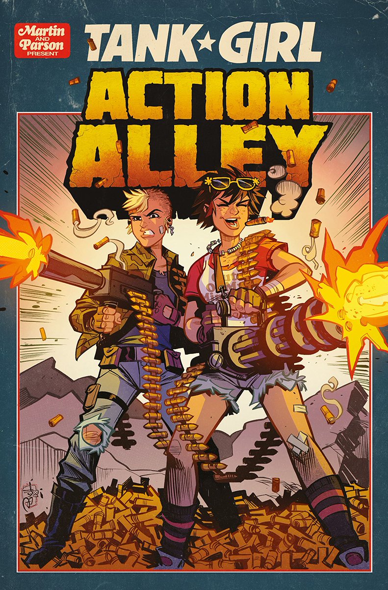 TankGirlcomics's tweet image. OUT NOW!  Issue 3 of TANK GIRL ACTION ALLEY #3 by @AlienMartian23 and @blitzcadet - get a copy here:
bit.ly/2u17A2O
Or find your closest comic book store:
bit.ly/2J6ZPTf