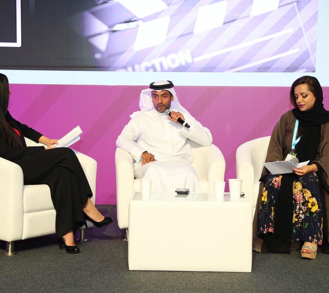DXBMediaCity's tweet photo. On the sidelines of @Cabsatofficial 2019, @alsuwaidi_Majed, Managing Director of Dubai Media City, Dubai Studio City and Dubai Production City took part at #ContentCongress 2019, in a panel discussion on the development of film, tv and content in UAE. #CABSAT2019 https://t.co/ot1Ppf0NhY