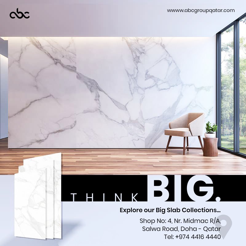 abcceramics's tweet photo. Think BIG!
Explore our big slab collections. Visit our showroom or call 66331447 or 33637898
#doha #qatar #bathroomdesign #ceramic #marble #porcelain #kitchen #home #decor #basin #interiordesign #sanitaryware #kitchendesign #mixer #tiles
#AbcGroupQatar #AbcCeramic #SalwaRoad https://t.co/fIhagaPUtP