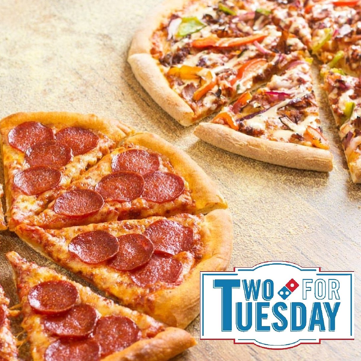 Dominos_Durham's tweet photo. No need to share today. Its Two for Tuesday!!

Buy one get one free.

#officialfoodof Tuesday pizza night.

#dominos #pizza #durham #foodie #delivery https://t.co/8YV8zJd1nI