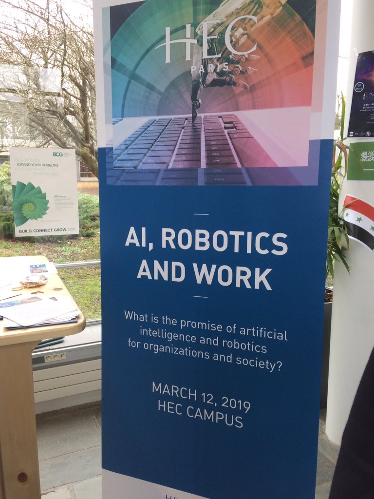 HECParisSnO's tweet image. &quot;We are very happy to welcome you at the 4th annual conference of the #snocenter on #AIandRobotics #HECfutureOfWork &quot; Professor Mitali Barnerjee - What is the impact on our society and organizations ?
