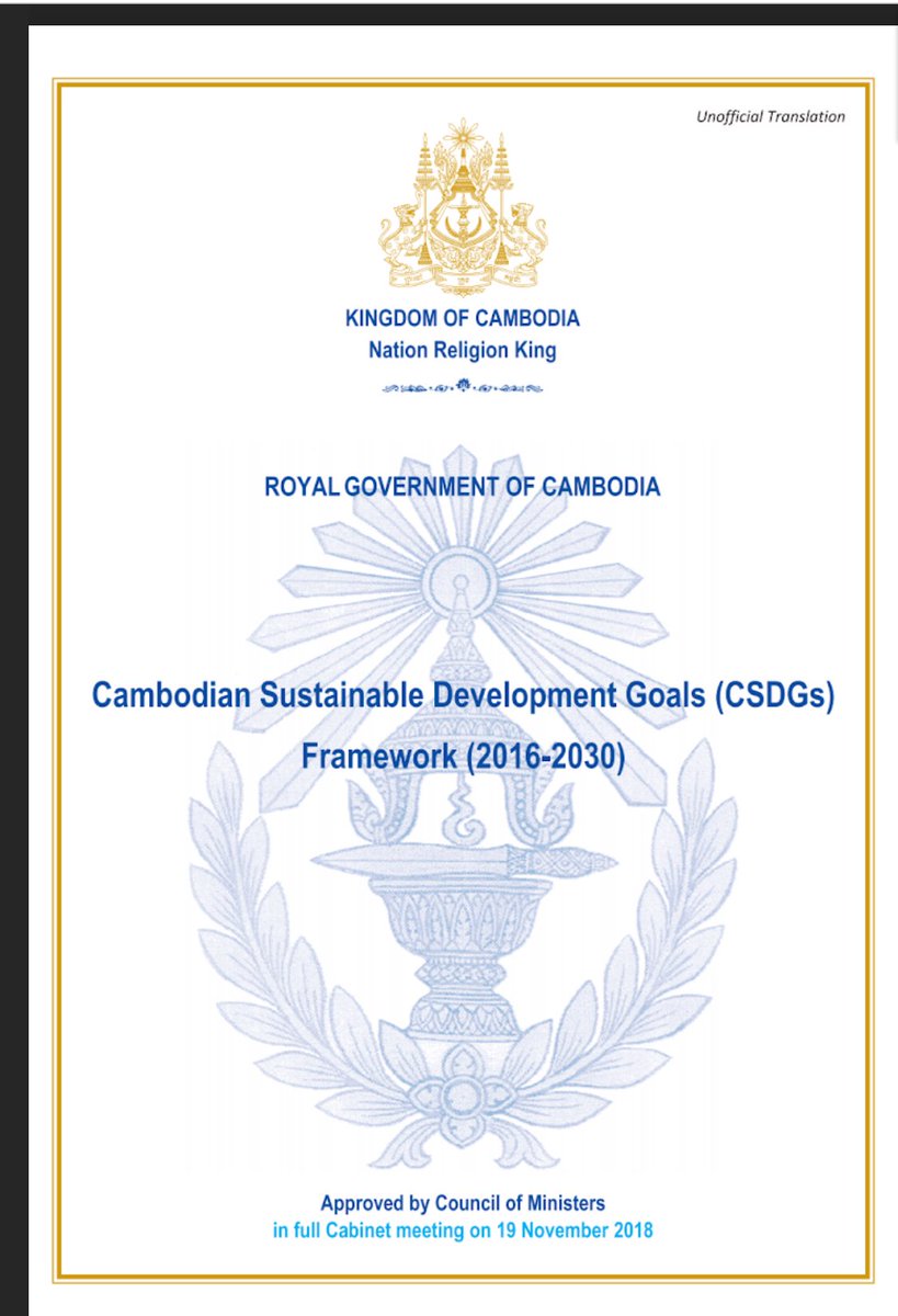 NimolSoth1's tweet photo. 11 March, Cambodia released officially Cambodia SDG Framework #CSDGs : Access full doc : https://t.co/UOInc2v8sj https://t.co/AmlET1hilX