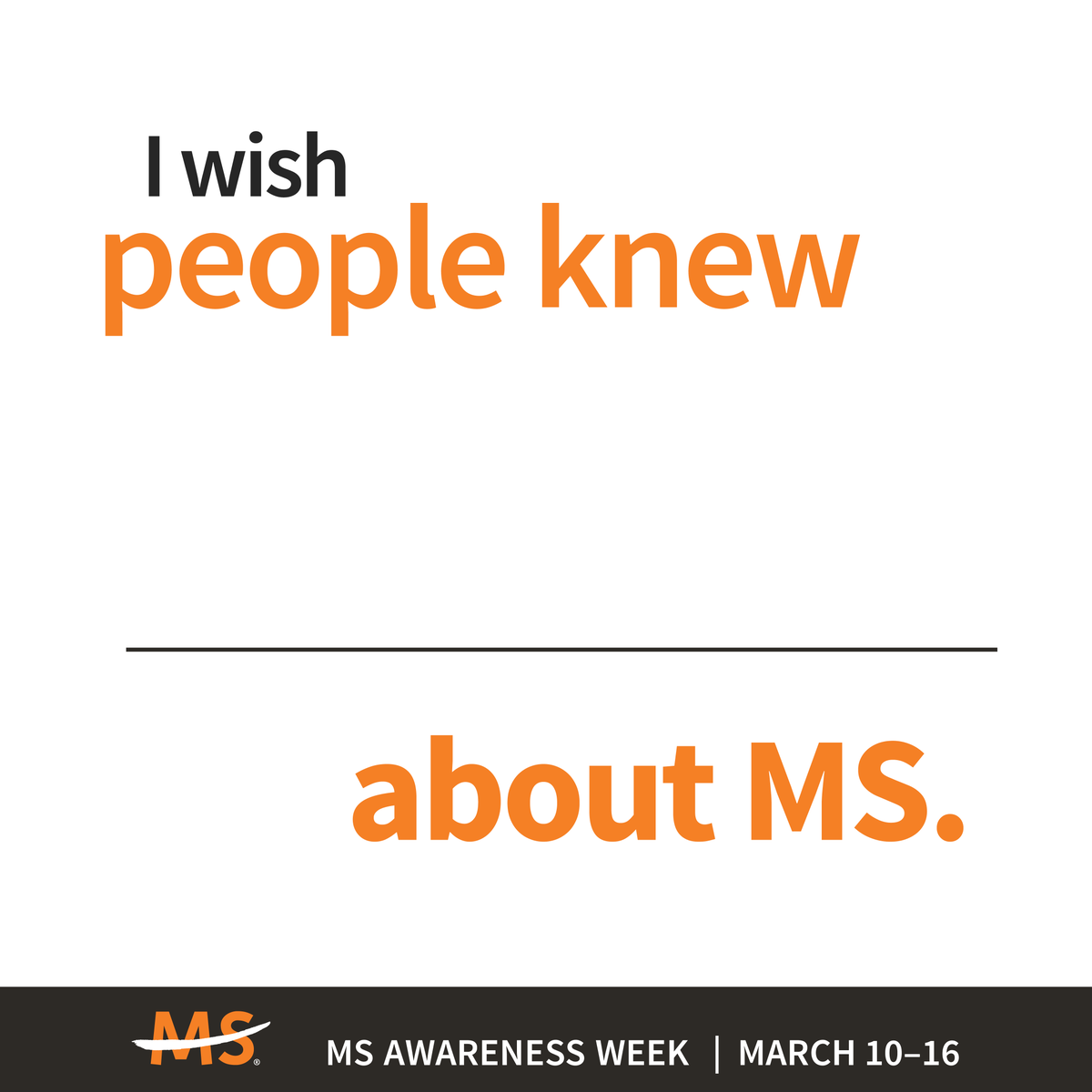 mssociety's tweet photo. With nearly 1M people in the US living with MS, what do you wish people knew about #MS? #ThisIsMS #MSawareness https://t.co/8kECOl2wJ8
