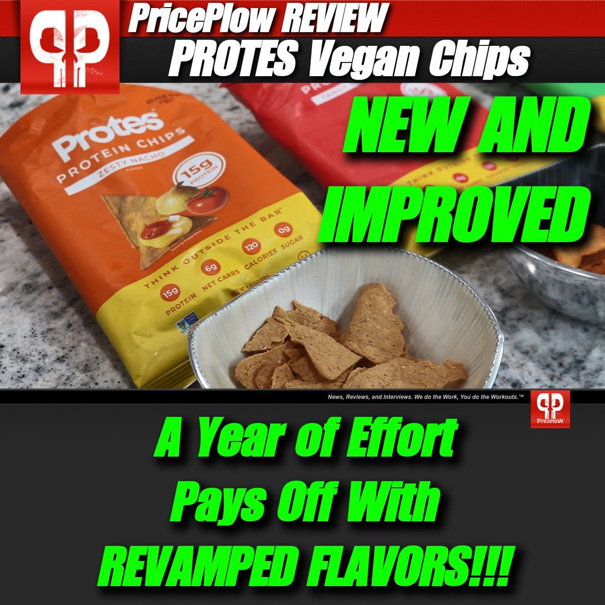 Upgraded! The team at <a href="/EatProtes/">Protes</a> leverages some #vegan protein with new and improved flavors of their Protein Chips!
youtube.com/watch?v=-CeI7h…

Two of the three flavors are absolutely fantastic, and the whole ground corn is definitely an upgrade #Protes #EatProtes #ProteinChips