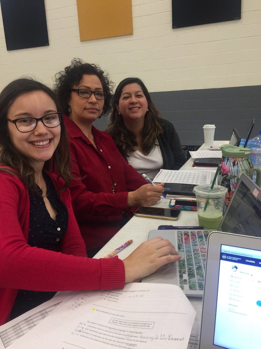 Wonderful Wolverines working hard at 6th grade ELAR data talks ❤️❤️