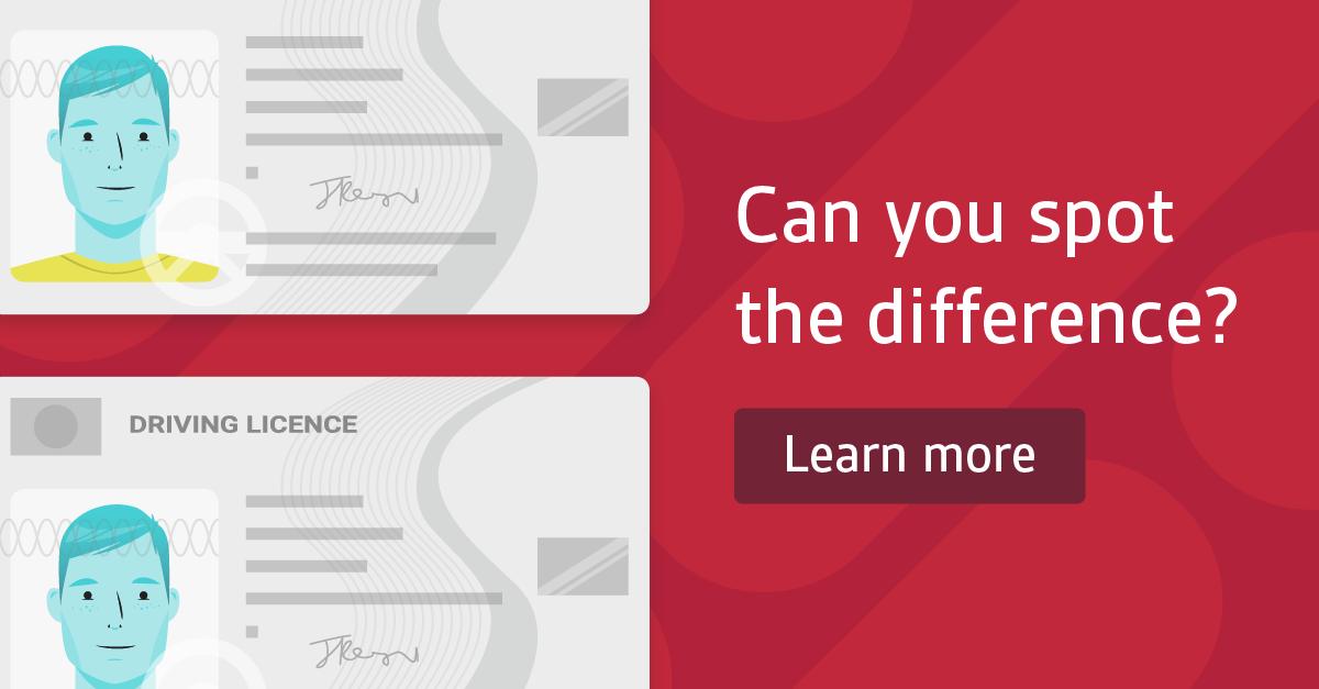 GBGplc's tweet photo. Can you spot the difference between these two IDs? Our IDscan technology can authenticate documents in seconds. Learn more: https://t.co/PDx7xqafkd #spotIDscan https://t.co/3er09gdUs9