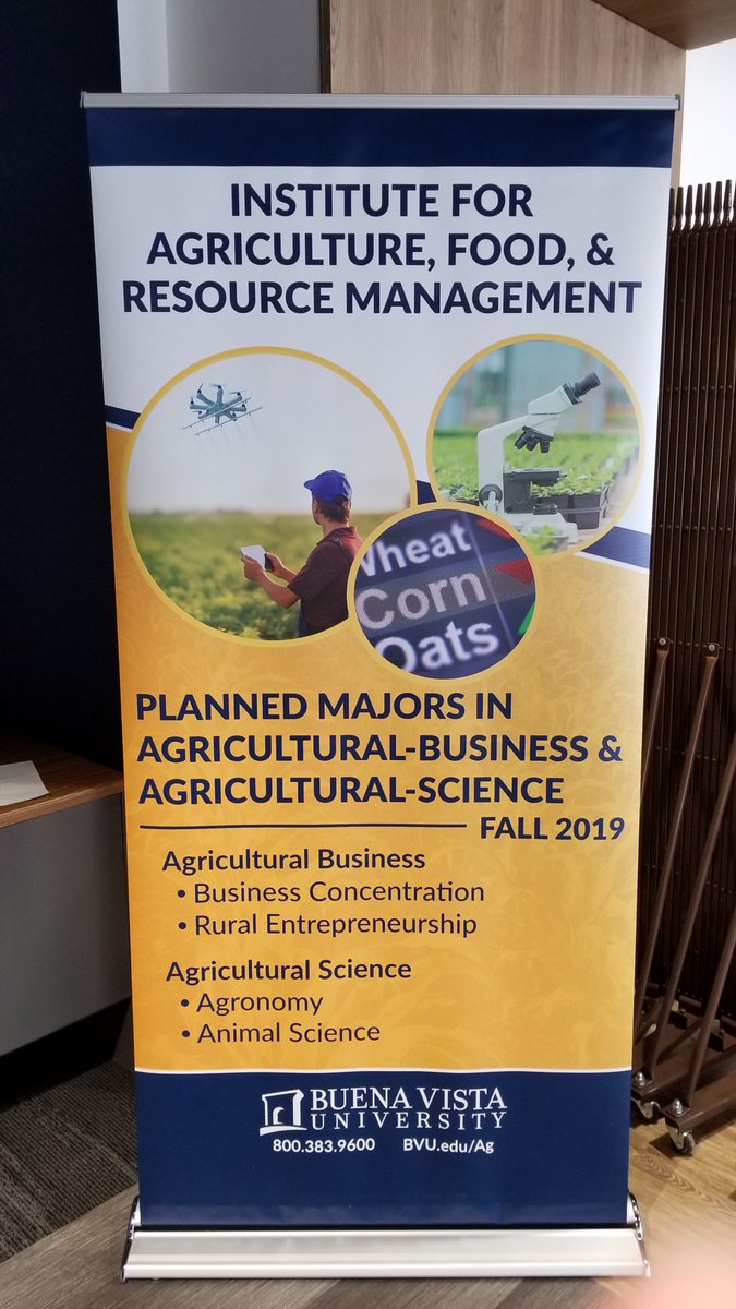 BVUAgInstitute's tweet photo. This week is Agriculture Innovation Week! To celebrate we decided we will move our ag banner around to educate as many people as possible on our new Institute of Agriculture! Let us know where you found the banner! #BVU #BVUAG #wedoag https://t.co/MgeaA6ZpNz