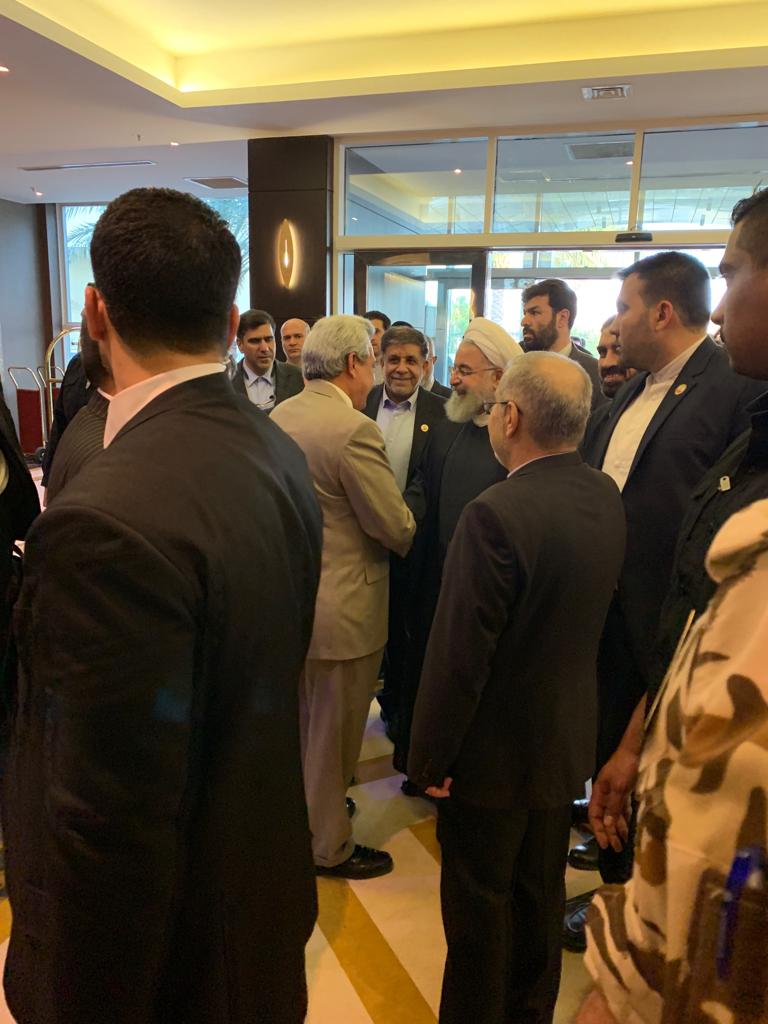#TheBaron #Karbala's owner <a href="/MumtazMuslim/">Mumtaz Muslim</a> welcoming the President of #IRAN <a href="/HassanRouhani/">Hassan Rouhani</a>.

Album: goo.gl/j9mMDS

#Iraq #Pakistan #Karbala #AtTheBaron #كربلاء #البارون #5star #Travel #traveldiaries #LuxuryTravel #luxuryhotel #IraniPresident