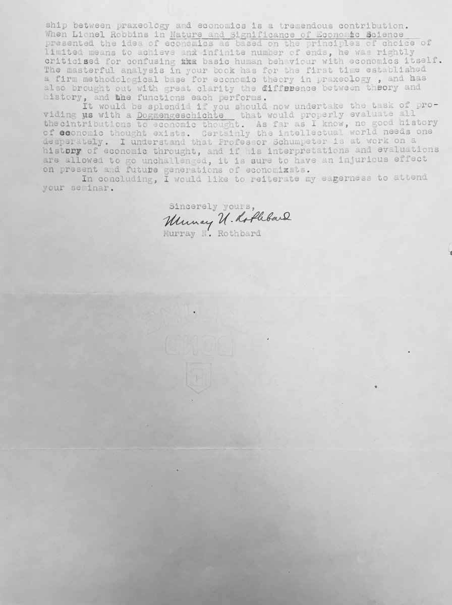 the first correspondence between von Mises and Murray Rothbard (1949). And of course, they’re dunking on Keynesians ⛹🏾‍♂️