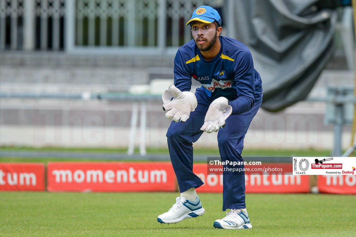 Damith1994's tweet photo. Kusal Mendis doing wicket-keeping drills ahead of the fourth ODI in Port Elizabeth.. Wise decision to drop Dickwella? #SAvSL @ThePapareSports @OfficialSLC https://t.co/b4mONwZqVg