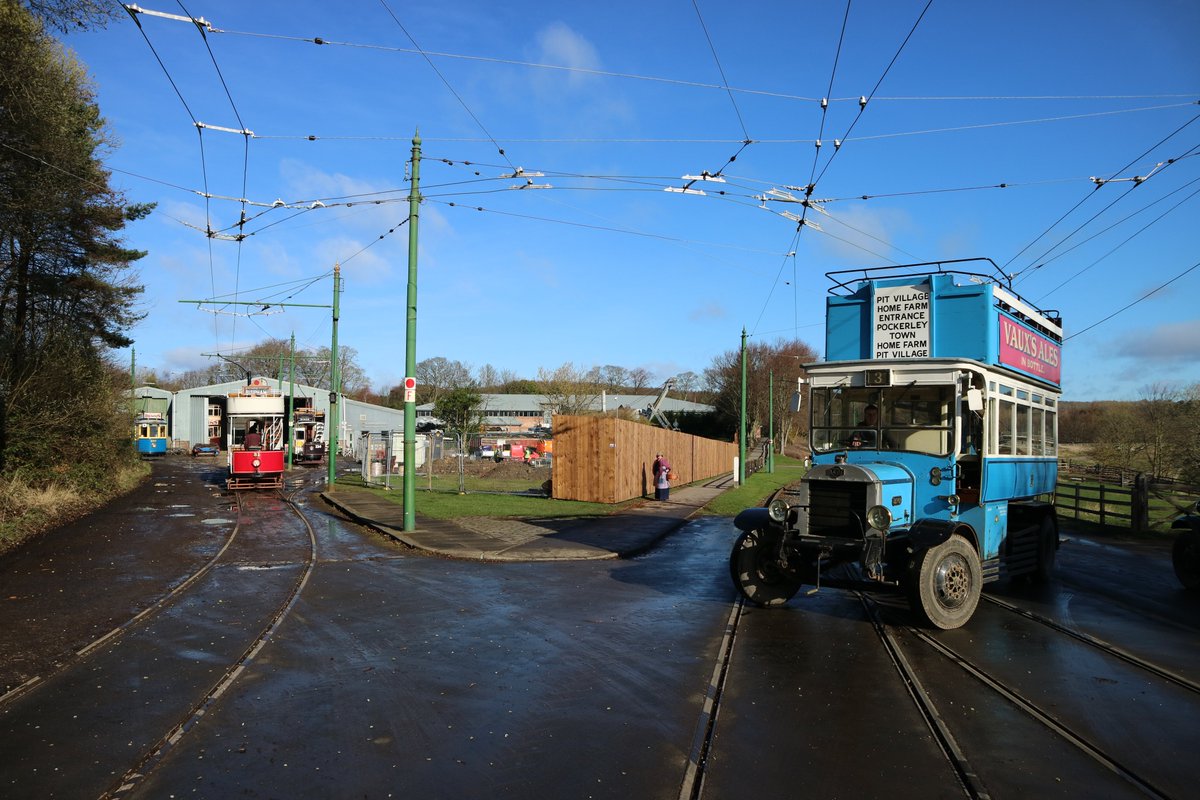 Bus depot construction begins! A large fence has appeared adjacent to the tram depot - this is the new bus depot, part of our #RemakingBeamish project. Find out more here > beamishtransportonline.co.uk/2019/02/remaki… @REECEgroup <a href="/gonortheast/">Go North East</a>  <a href="/HeritageFundUK/">The National Lottery Heritage Fund</a> @HeritageFundNE