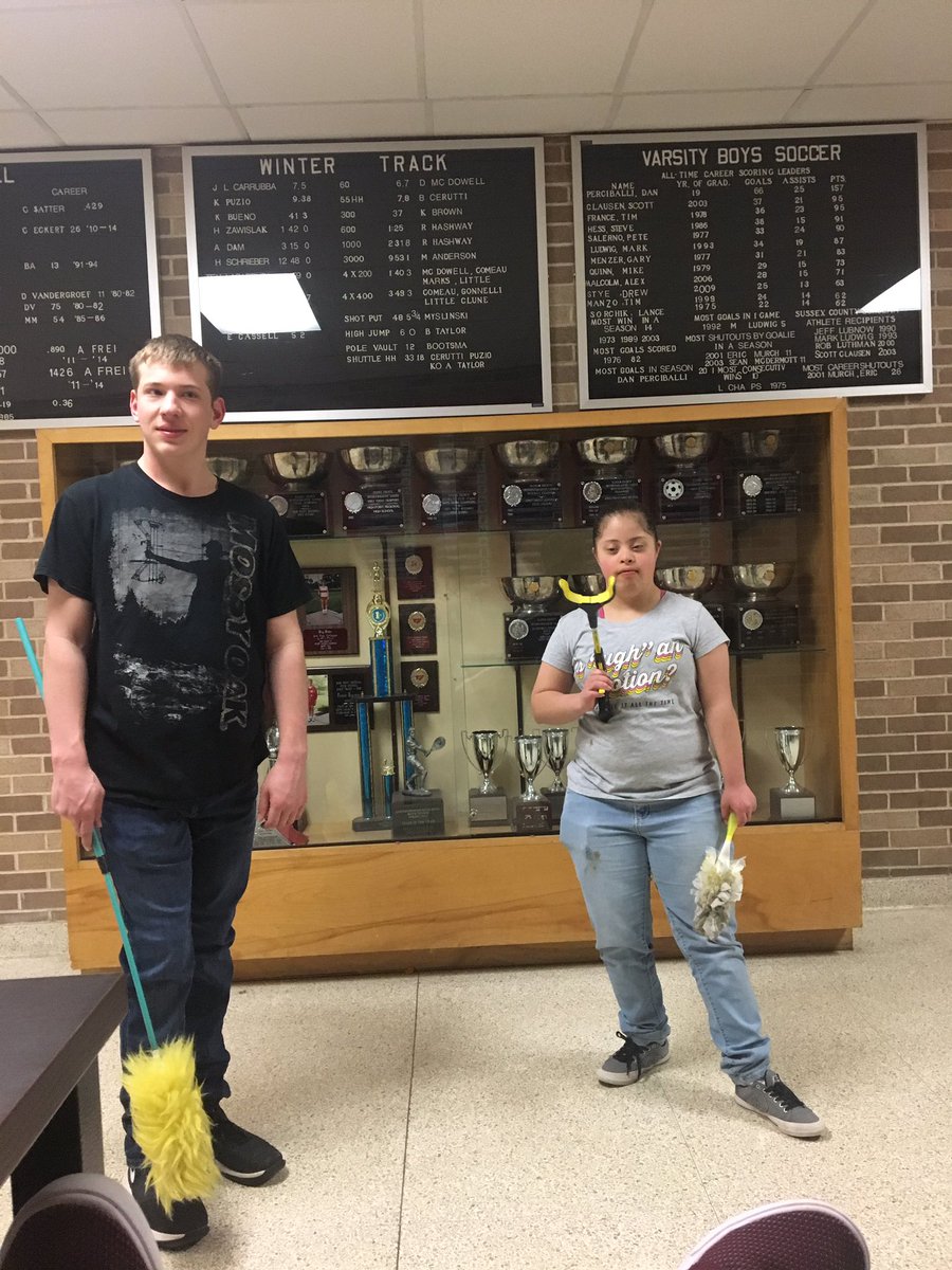 Our very own cleaning crew! Everyday Nick, Aizz and more kids go around doing various tasks for the school! Thank you guys! #cleancats #drivingmecrazy #beatboxskillz <a href="/HPRwildcats/">High Point Regional High School</a> <a href="/kfenlon67/">Kevin Fenlon</a> <a href="/ToddVanorden/">Todd Van Orden</a>
