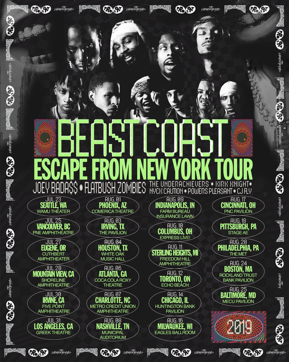 PROERA's tweet photo. #BEASTCOST
Escape from New York Tour!
Pre-Sale starts tomorrow.
Tickets available on Friday.
@ https://t.co/FX8YDFB70Y https://t.co/pSUs87efMo