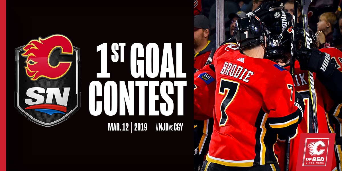 Enter our <a href="/Sportsnet/">Sportsnet</a> #Flames1stGoal contest for a chance to win a pair of tickets to our Mar. 21 game vs. Ottawa and a SN prize pack!