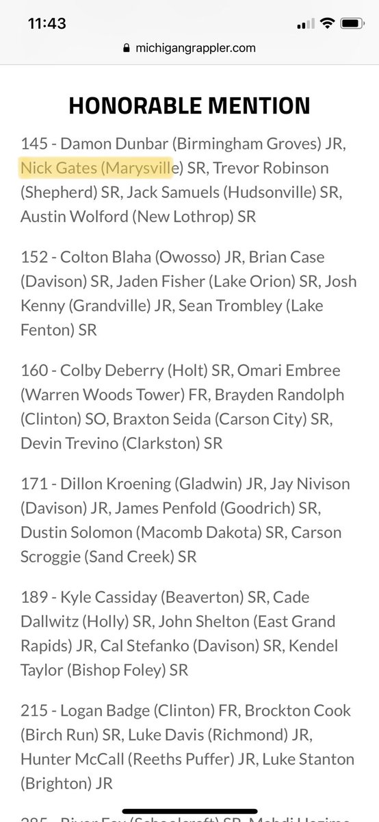 VikingStyle's tweet photo. Post season honors keep rolling in. Congratulations @ngates242 for being named to the @michgrappler Honorable Mention DREAM TEAM! https://t.co/PxGx7TlkoP