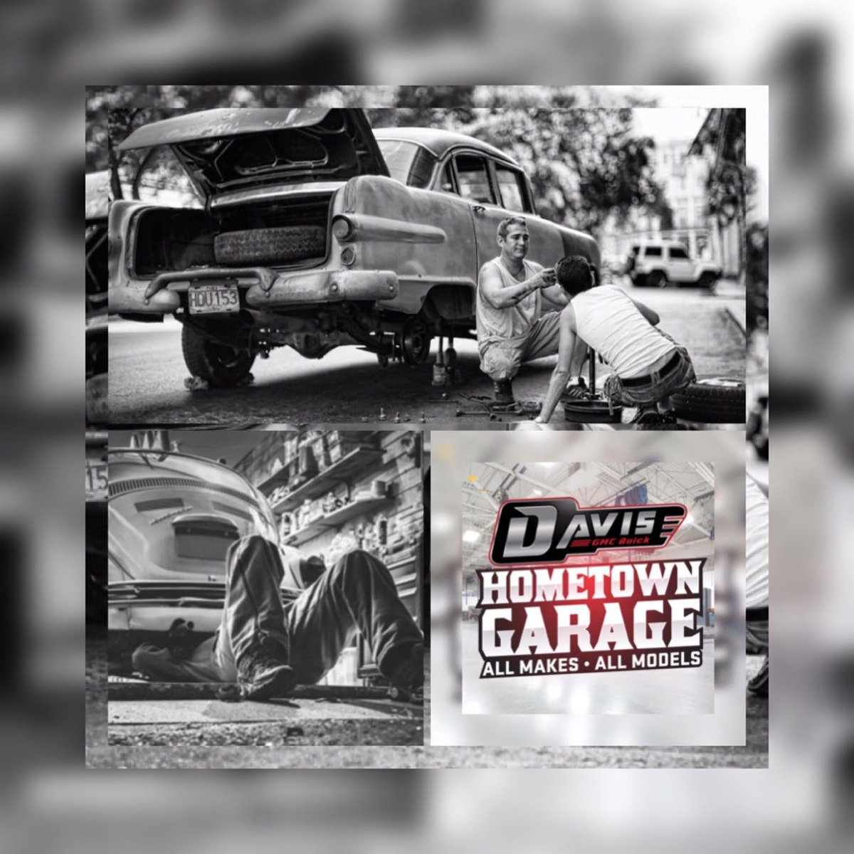 CBroad_DavisGM's tweet photo. Your HOMETOWN Garage - where all makes and models are always Welcome! 
No judgement, just service your grandpa would trust. @DavisGMCBuickLA 
#hometown 
#davisgmc
#30years
#autorepair 
#garage 
#service https://t.co/3diUu2ap6W