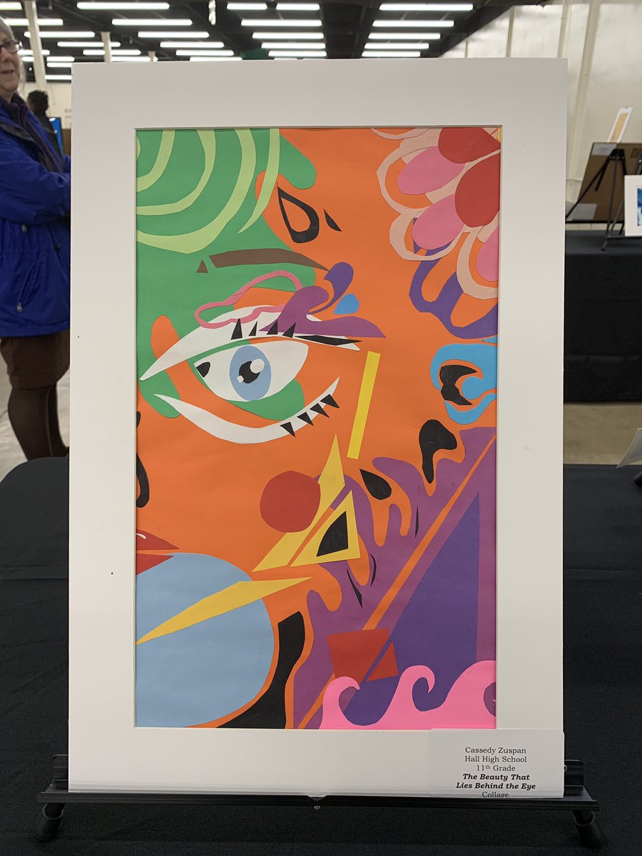 ScottofSCOTT's tweet photo. I am sure @KathyLWebb and @CapiPeck as well as other members of The Tribe would be pleased to see all the use of orange by this outstanding @HallHighLRSD artist (11th grader Cassedy Zuspan). It is one of hundreds of pieces of art on display at @lrsd Artistry in the Rock. https://t.co/hIQGAGhNEI