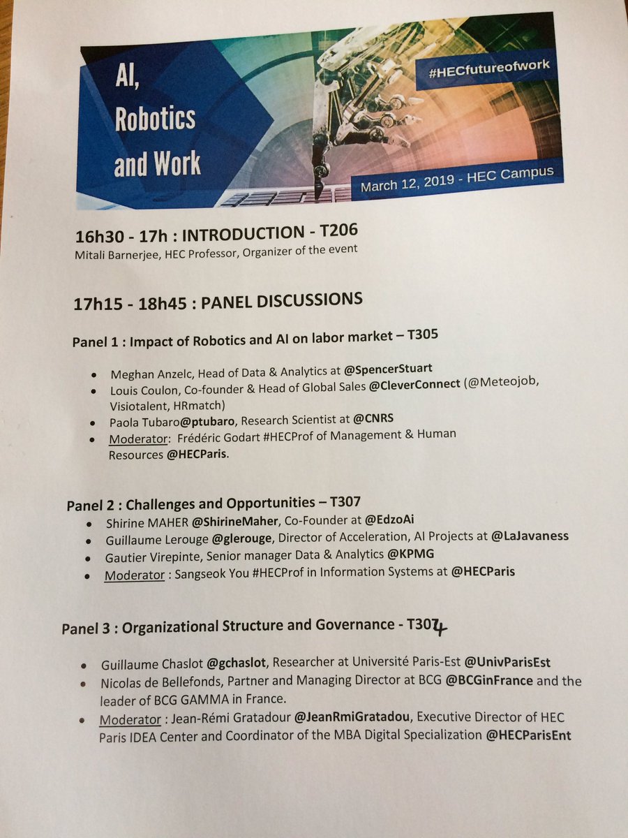 HECParisSnO's tweet image. Come and pick your panel discussions #HECfutureOfWork with @SpencerStuart @Meteojob @ptubaro @CNRS @ShirineMaher @EdzoAi @glerouge @LaJavaness @KPMG_France @GChalot @BCGinFrance @JeanRmiGratadou
