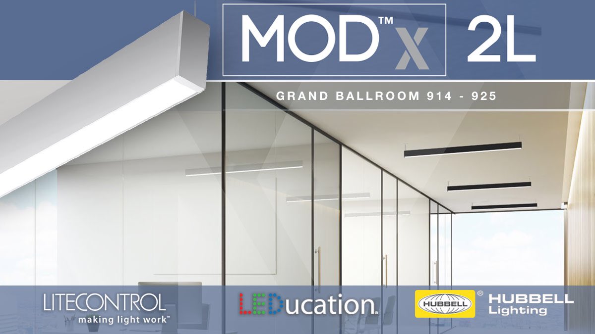 Hubbell_Ltg's tweet photo. We’ve got our expanded MODx family on display at LEDucation. Visit us on row 900 in the Grand Ballroom for a closer look.
#2019leducation #leducationnyc https://t.co/cJsUjVQmZJ