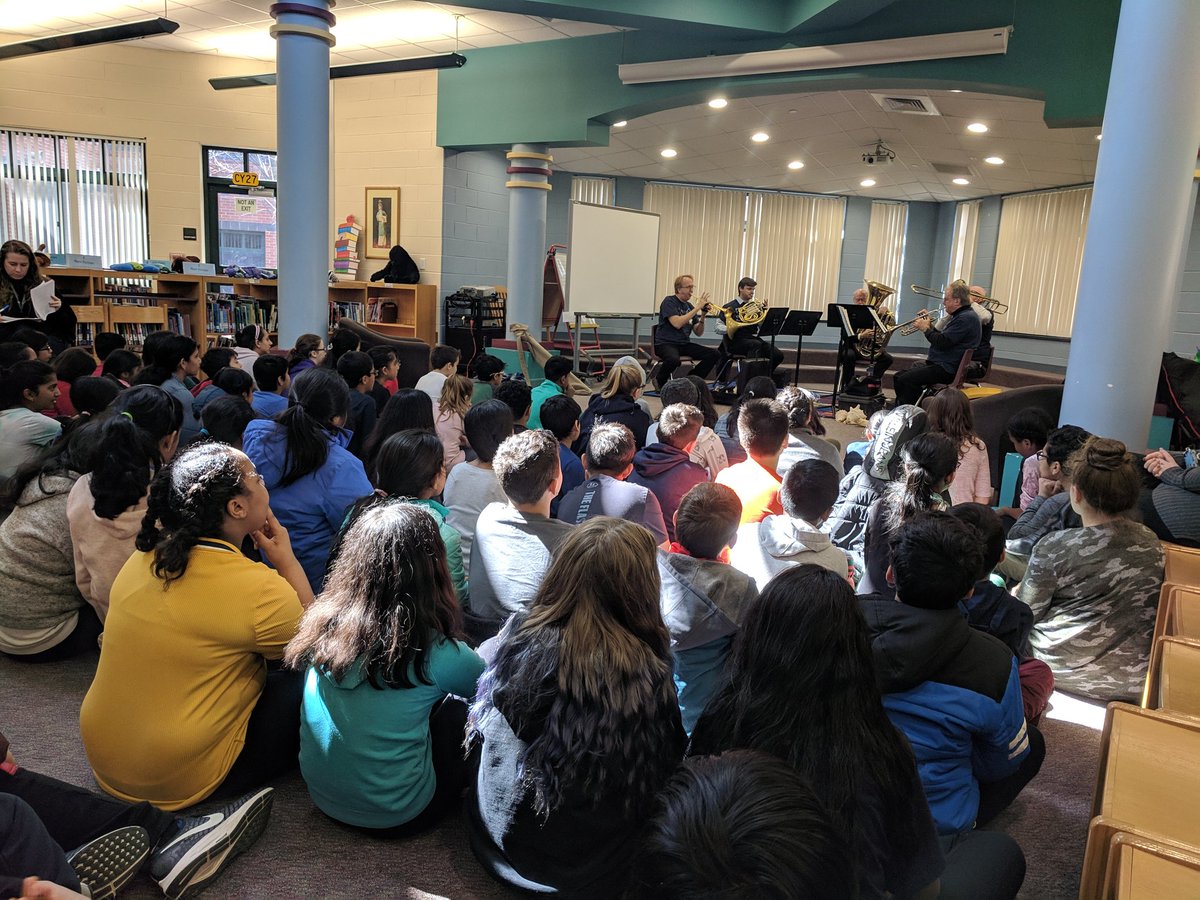 Ferraris_Gr5's tweet photo. Year 17 of seeing it, and the @PSOmusic brass quintet always teaches and entertains our 5th graders. #bestassemblyever https://t.co/GCUhmO6cY9