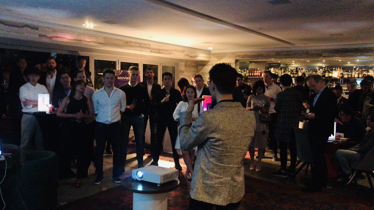 OntologyNetwork's tweet photo. Tonight, on the eve of @token2049, Ontology announced a partnership with MovieBloc, a new film distribution platform driven by: KMPlayer, the world’s top multimedia player with 812m downloads; Pandora TV, the longest running video sharing platform; and more. More soon. $ONT $ONG https://t.co/ky09M8Vm57