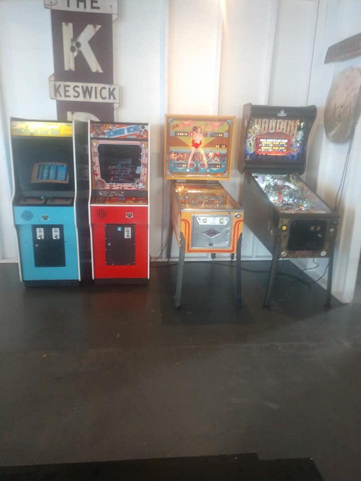 Finally have our pin ball and arcade games! It’s tubesteak Tuesday $2 dollars off all wild game and vegan sausages🤪✌🏻🌭