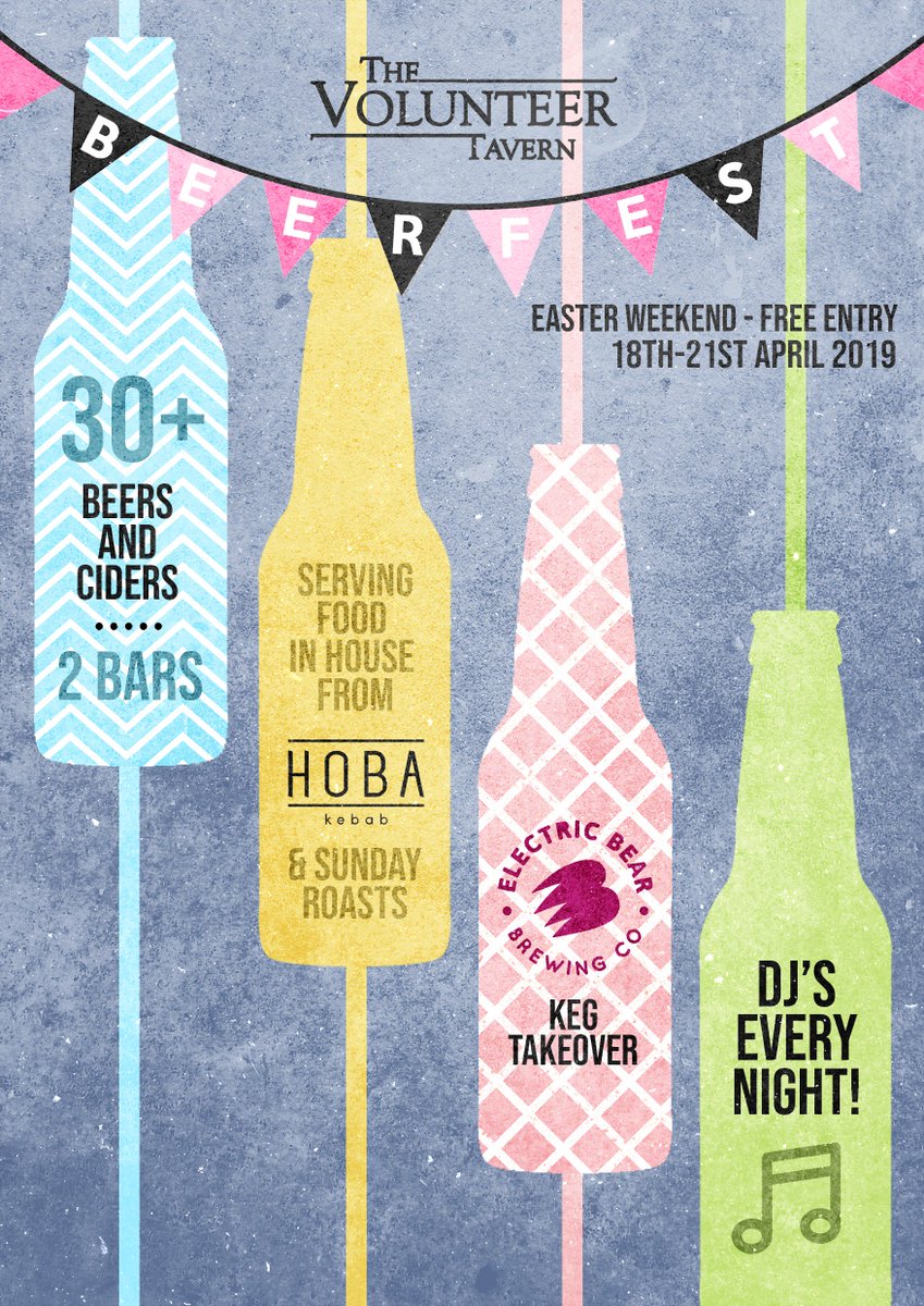 ⚠️ EASTER BEER FEST ANNOUNCEMENT⚠️
Free up your diaries from the 18th-21st of April, we're at it again!
Click 'going' on the facebook event for all the DJ and brewery updates!
facebook.com/events/2262676…