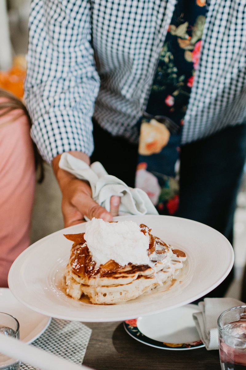 Griddle me this, who has the best hotcakes in town? Well, nothing quite stacks up to <a href="/andironsteak/">Andiron Steak & Sea</a> of course! Just dropping some sweet savory goodness for #NationalPancakeDay! 🥞