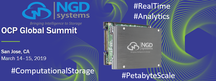 NGDSystems's tweet photo. Join us this week at #OCPSummit19 - @SMShadley will showcase #NewportPlatform #NVMe #SSD
Contact us to learn more about #ComputationalStorage and #PetabyteScale #Data #RealTime #Analytics
https://t.co/h6559hCQUT https://t.co/ra9UoHcsMU