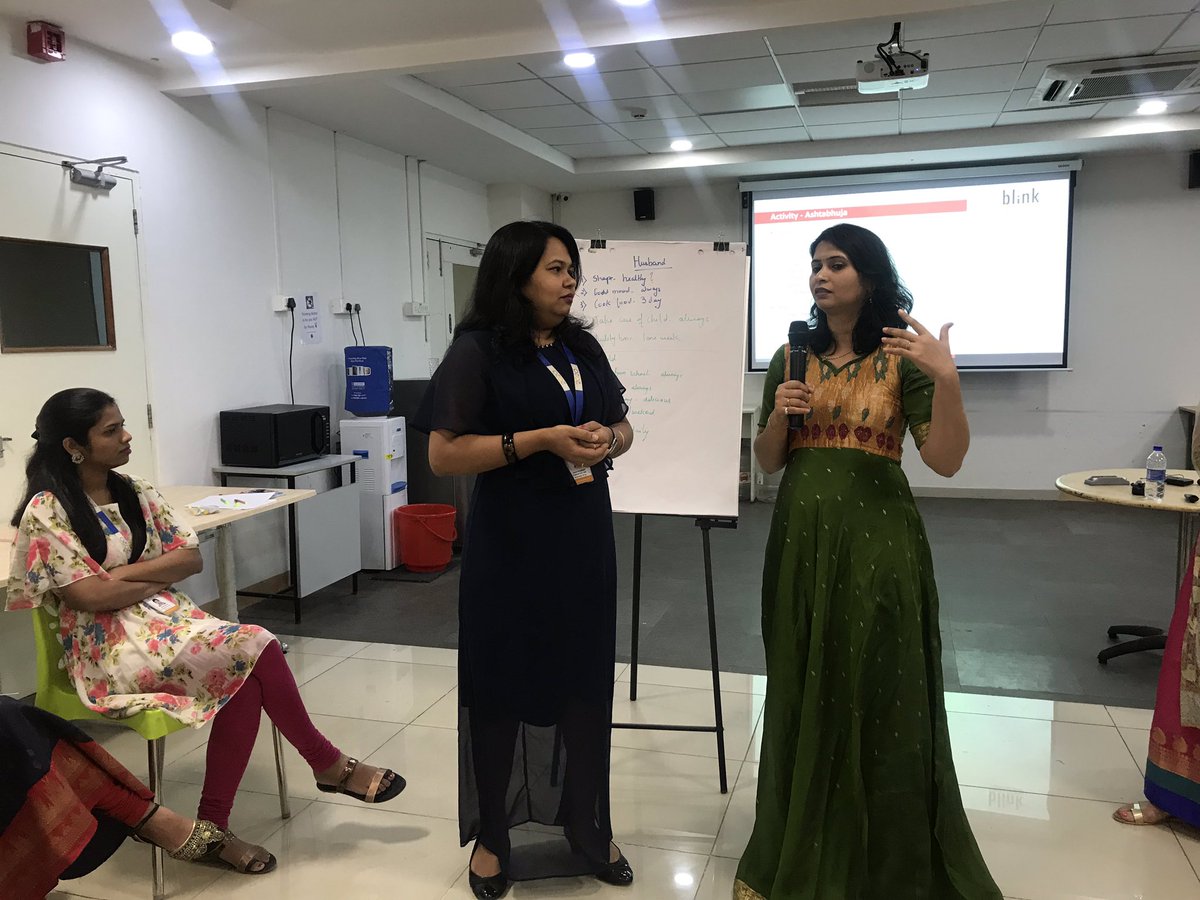 BlinkStrategic's tweet photo. Organised #Ashtabhuja #program to equip women to prioritize themselves and build relations both at personal and professional level on #womensday at a #Software #company #pune https://t.co/KR6o0K4ssj