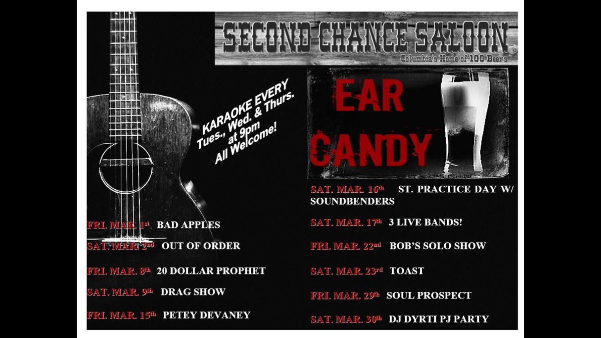 2ndChanceSaloon's tweet photo. #livemusic #hocomd #localmusic #betterlatethannever https://t.co/BxUMfaCYjM