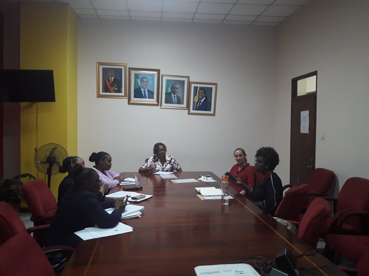 ECCJA's tweet photo. NOW: Our team members meeting with Jamaica National Foundation team to discuss the status of early childhood development in Jamaica. #PartnershipMatters #12StandardsMatter @HMEReid @tkmsingh @karlenedesland1 https://t.co/Xoy81xxUeb