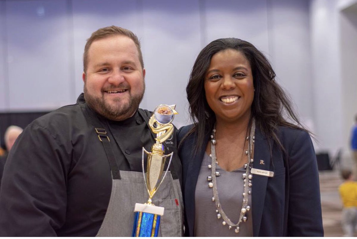 Congratulations to our Executive Chef, Dave Gibson, on his third win in a row of the People’s Choice award at the <a href="/Hannaford/">Hannaford</a> MAAC n cheese fest yesterday! #3peat #MAACChamps