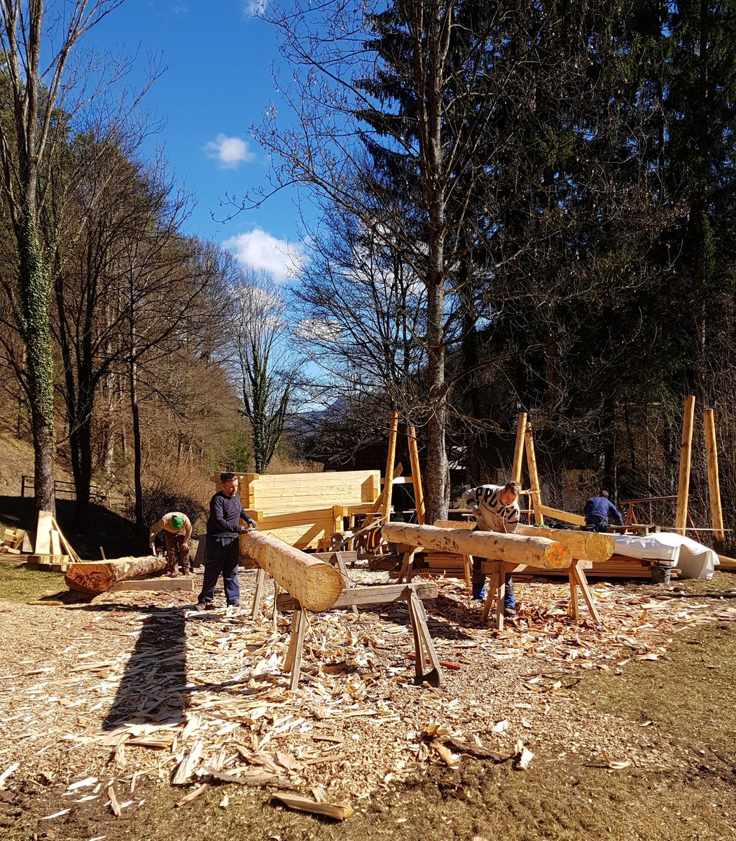 Work underway on our watermill in Gratz.