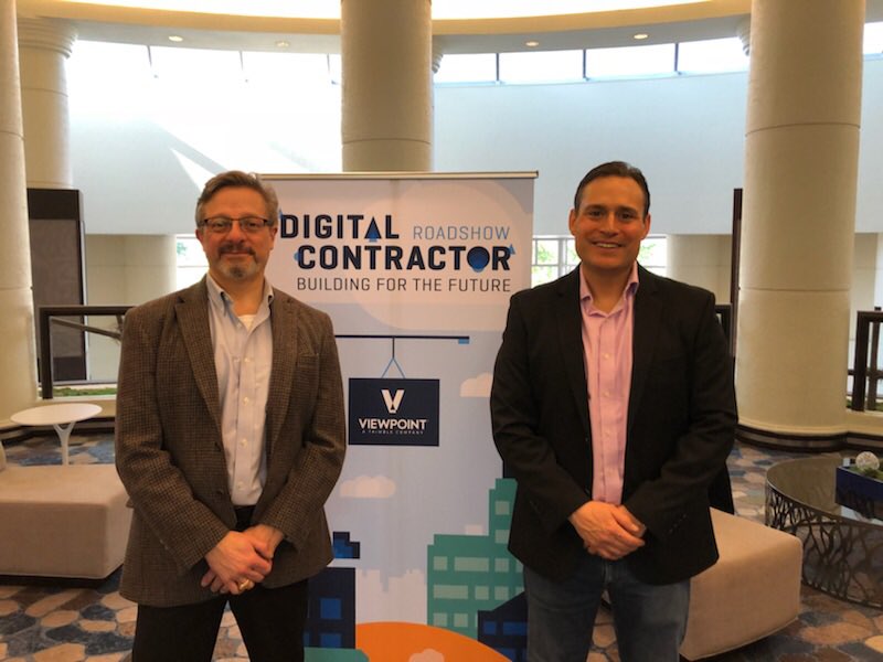 viewpointcs's tweet photo. Wayne Newitts &amp; @brycea Kicking off the first 2019 Digital Contractor roadshow here in Ft Lauderdale! #DigitalContractor2019 https://t.co/lQqzYMFLeO