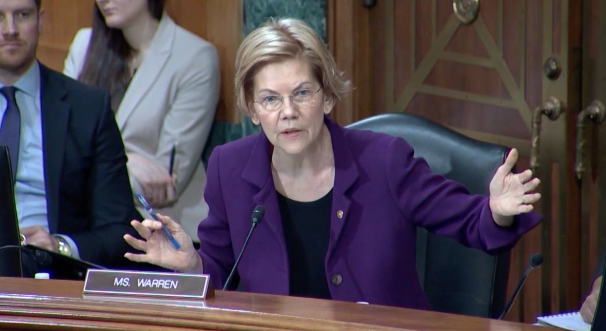 Under the Trump administration, federal bank regulators like @CFPBDirector Kraninger have stopped filing lawsuits when companies cheat consumers. The cops on the beat are only looking out for Wall Street crooks who are cheating hard-working families.