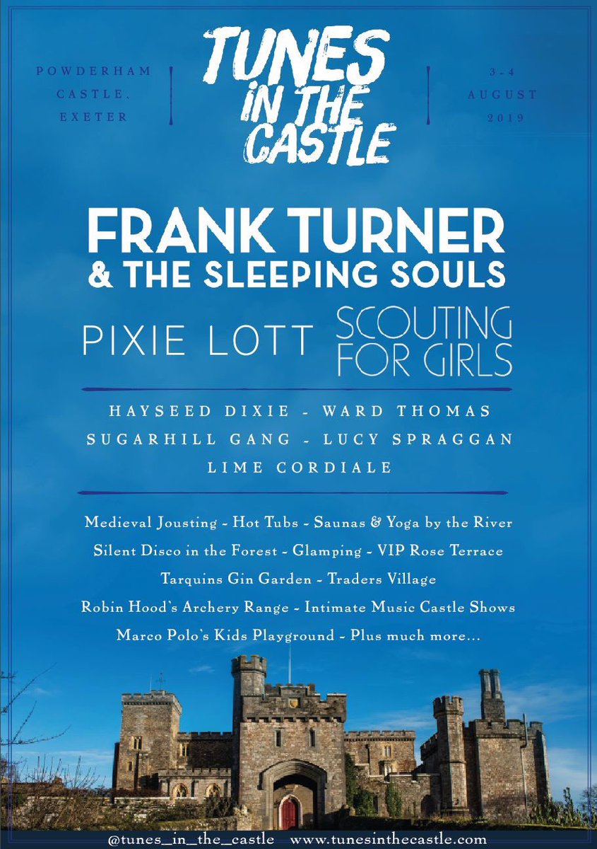 Tunes Festivals (@tunes_festivals) on Twitter photo First artist announcements for Tunes in the Castle at <a href="/powderhamcastle/">Powderham Castle</a> more info at tunesinthecastle.com First artist announcements for Tunes in the Castle at <a href="/powderhamcastle/">Powderham Castle</a> more info at tunesinthecastle.com