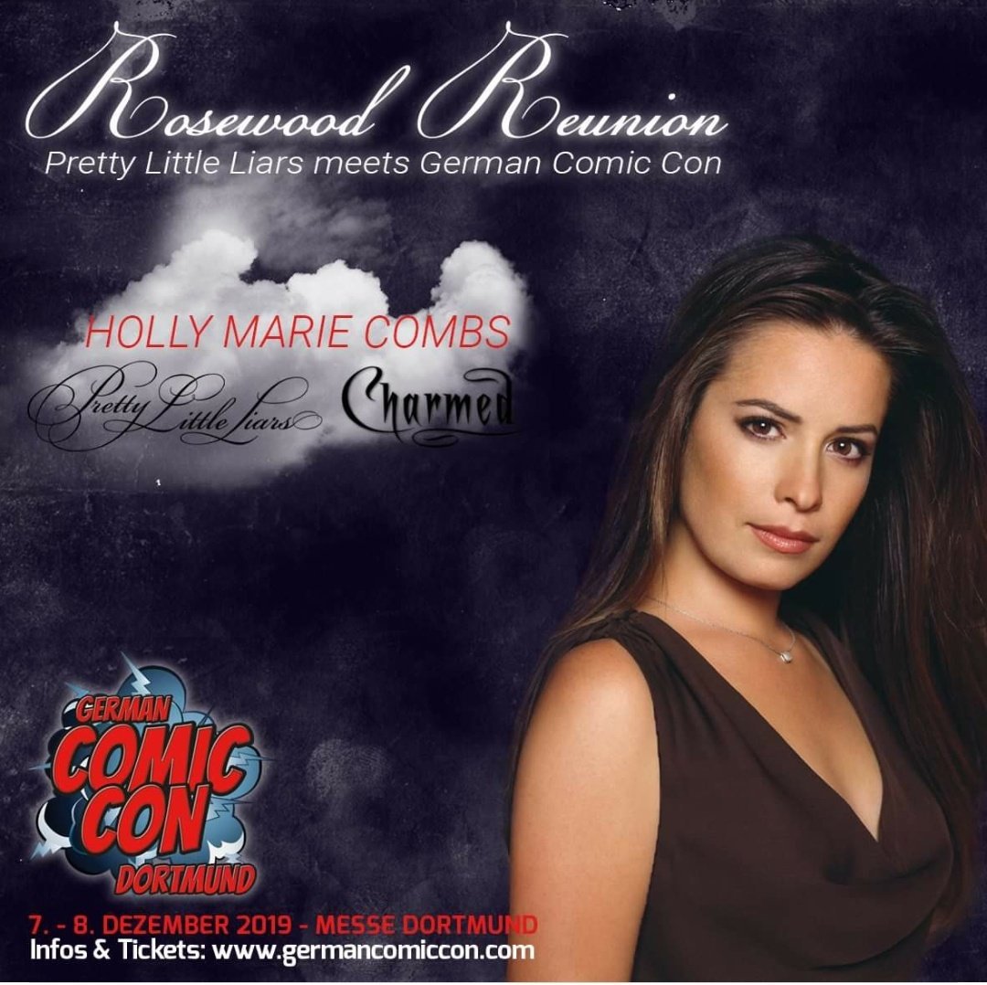 Ok, now it's official. @H_Combs will be coming to Germany later this year and we couldn't be happier! Thank you ❤️🙏 See you then, Holly ;) #Charmed #PLL #PicketFences ... pic.twitter.com/MSCa6OGv43