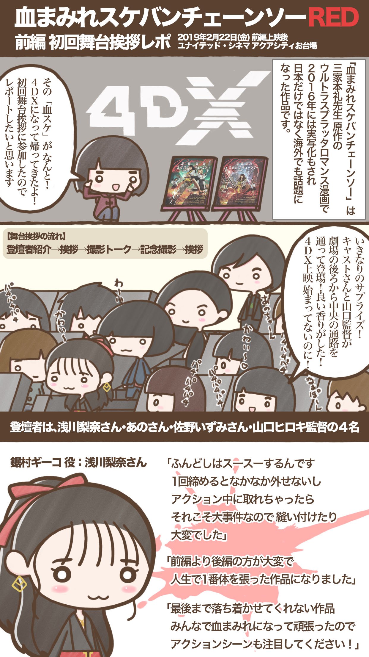 映画「血まみれスケバンチェーンソーRED」公開中