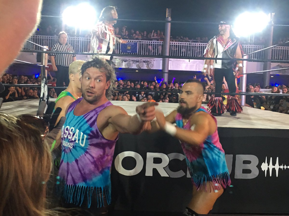 jacenes22's tweet photo. Wrestling on a cruise ship... @AEWrestling will never be the same.. Again!!! Join US, wonโt you?? @IAmJericho @KennyOmegamanX @NickJacksonYB @MattJackson13 #JerichoCruise #SecondWave #PartDeux #BucksOfJericho #OrIsItY2Jackson ? https://t.co/SmpZc19nue