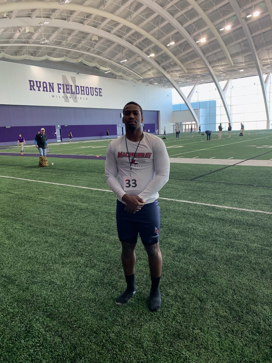 CoachLanghoff's tweet photo. Good luck to @Javon_Muhammad today at his pro day at Northwestern! #MAChine #MACDefense https://t.co/cGWGeBPowj