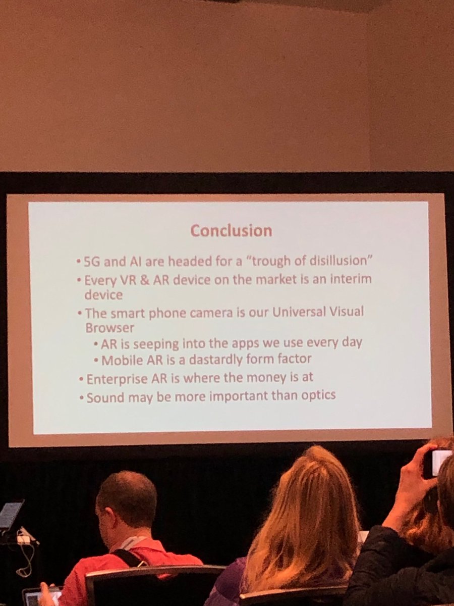 samanthagwolfe's tweet photo. .@CharlieFink’s conclusions about #augmtedreality #SXSW19 https://t.co/7rqL8Km59q