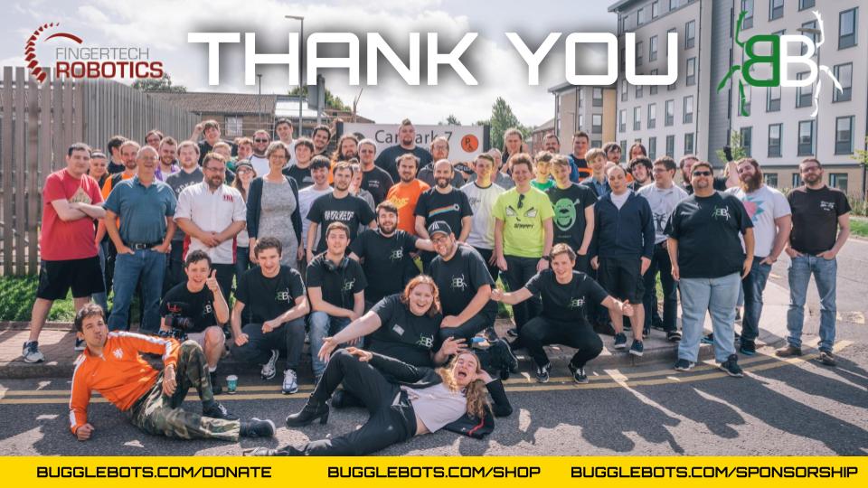 bugglebots's tweet image. Congratulations to the Fingertech Beater Bar winner: Jim Matheson!
We want to say a huge thank you to @FingerTech_Bots for sponsoring our fundraiser and an even bigger thank you to all you who donated to the fundraiser, it&apos;s been amazing.