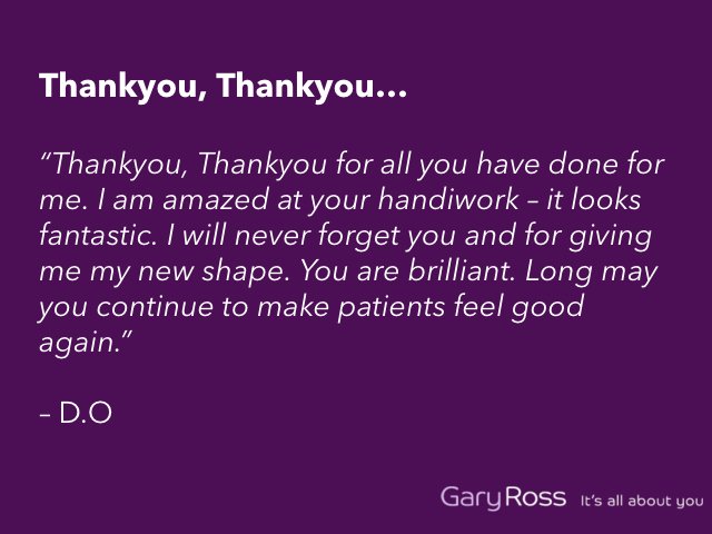 ukaesthetic's tweet photo. Thank you for your kind words! #testimonial #realreview #realpatient #garyross #ukaesthetic #cosmeticsurgeon #plasticsurgeon https://t.co/GqodCqoNkg